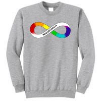 Neurodiversity Rainbow Infinity Symbol Tall Sweatshirt