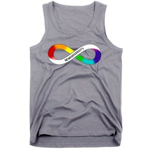 Neurodiversity Rainbow Infinity Symbol Tank Top