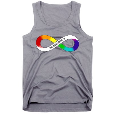 Neurodiversity Rainbow Infinity Symbol Tank Top