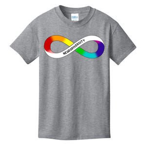 Neurodiversity Rainbow Infinity Symbol Kids T-Shirt