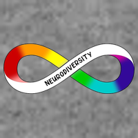 Neurodiversity Rainbow Infinity Symbol Full Zip Hoodie