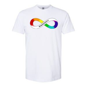 Neurodiversity Rainbow Infinity Symbol Softstyle CVC T-Shirt