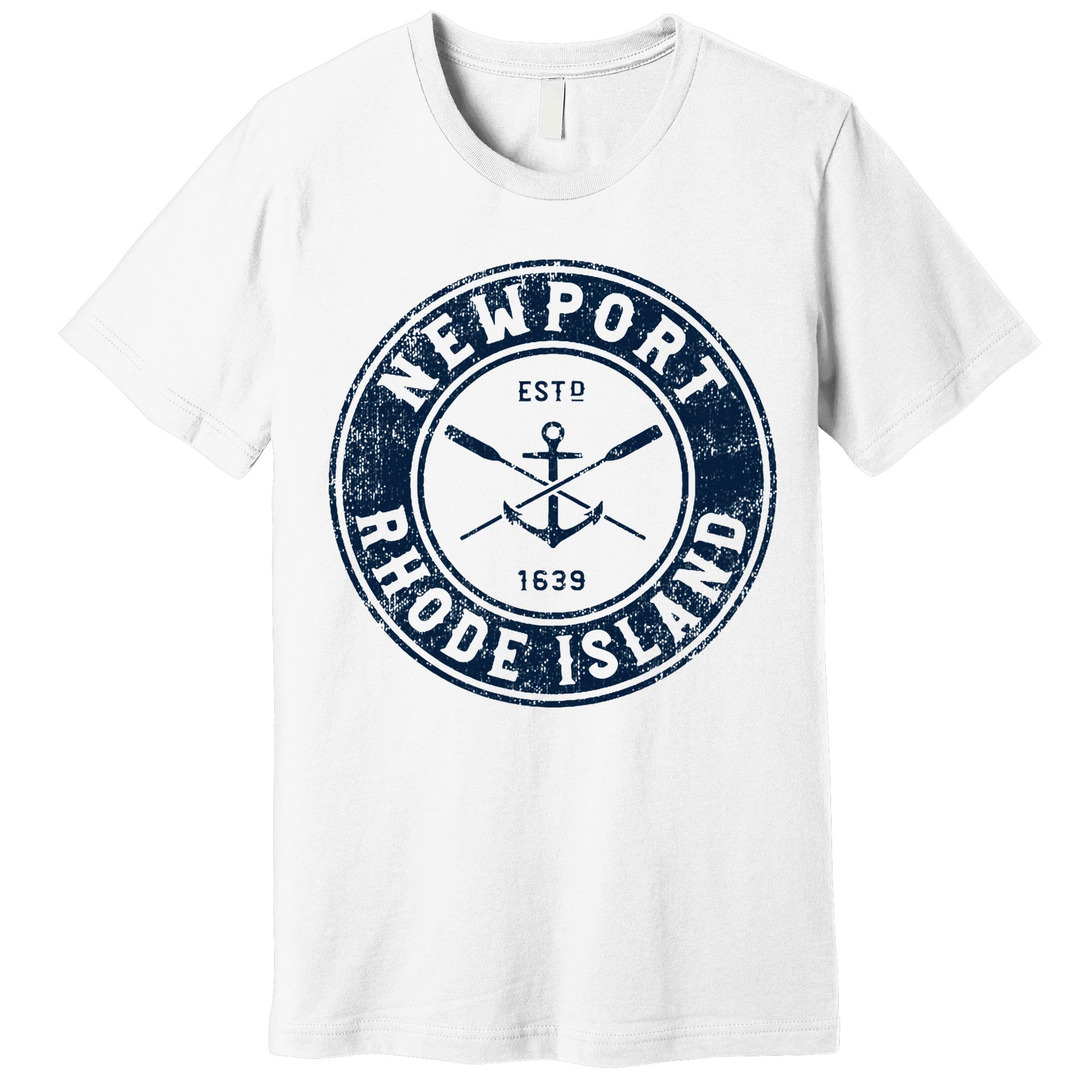 Newport Rhode Island Ri Vintage Boat Anchor Premium T-Shirt