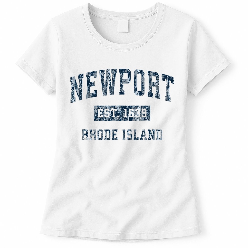Newport Rhode Island Ri Vintage Sports Womens T-Shirt