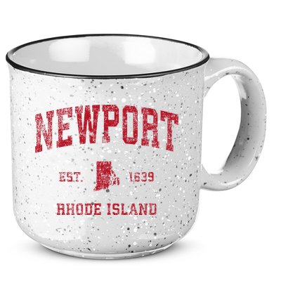 Newport Rhode Island Ri Vintage Sports 15oz Campfire Ceramic Mug