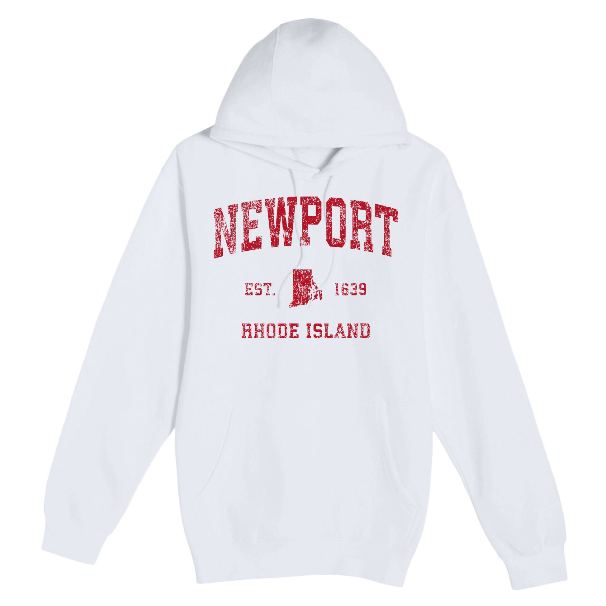 Newport Rhode Island Ri Vintage Sports Premium Pullover Hoodie