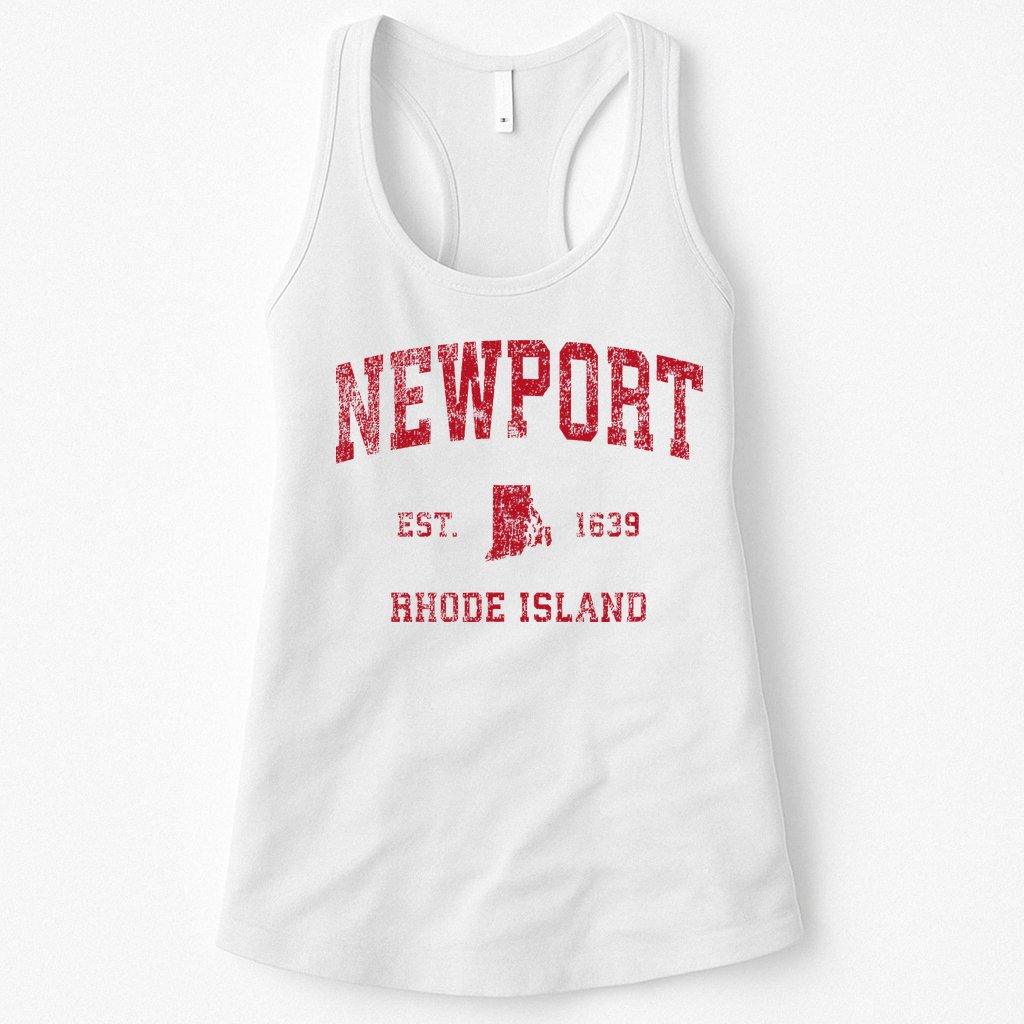 Newport Rhode Island Ri Vintage Sports Womens Tank Top