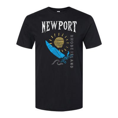 Newport Rhode Island Souvenir Ri Sailing Boat Softstyle® CVC T-Shirt