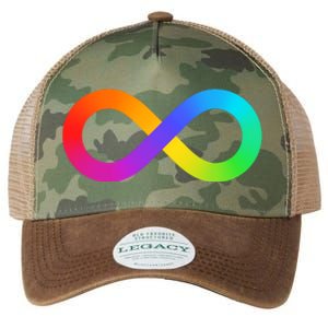 Neurodiversity Rainbow Infinity Autism Legacy Tie Dye Trucker Hat