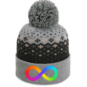 Neurodiversity Rainbow Infinity Autism The Baniff Cuffed Pom Beanie