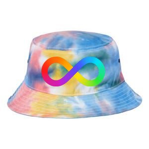 Neurodiversity Rainbow Infinity Autism Tie Dye Newport Bucket Hat