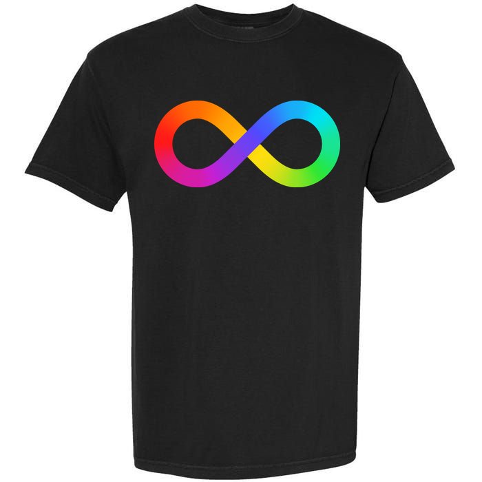 Neurodiversity Rainbow Infinity Autism Garment-Dyed Heavyweight T-Shirt