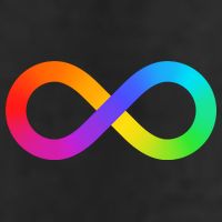 Neurodiversity Rainbow Infinity Autism Garment-Dyed Heavyweight T-Shirt