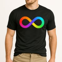 Neurodiversity Rainbow Infinity Autism Cooling Performance Crew T-Shirt