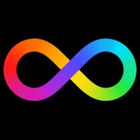 Neurodiversity Rainbow Infinity Autism Cooling Performance Crew T-Shirt