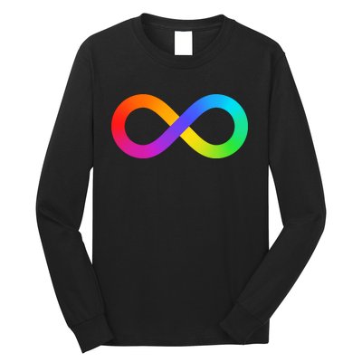 Neurodiversity Rainbow Infinity Autism Long Sleeve Shirt