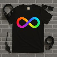 Neurodiversity Rainbow Infinity Autism T-Shirt