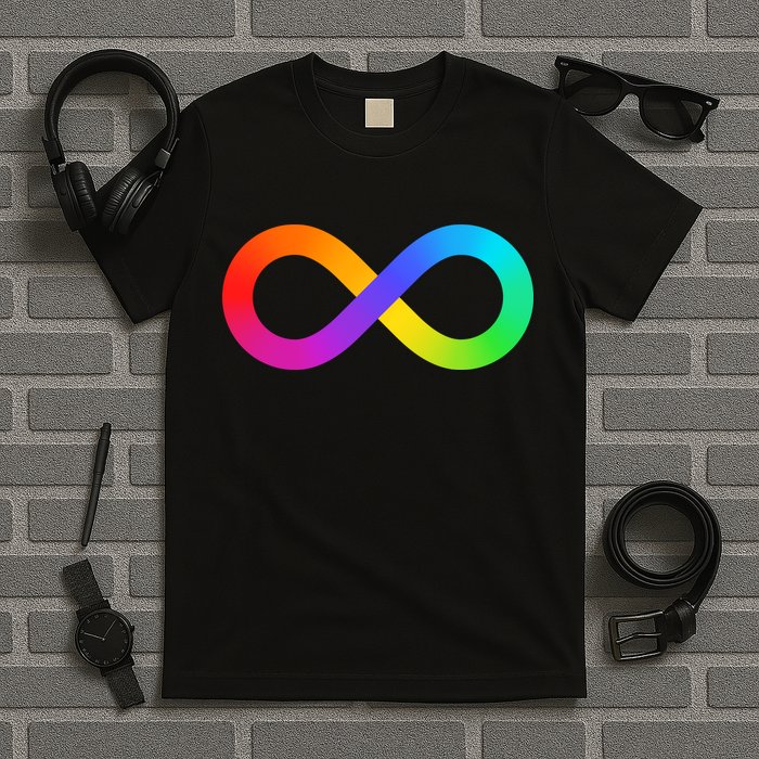 Neurodiversity Rainbow Infinity Autism T-Shirt