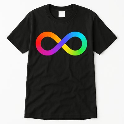 Neurodiversity Rainbow Infinity Autism Tall T-Shirt