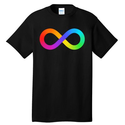 Neurodiversity Rainbow Infinity Autism Tall T-Shirt