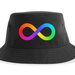 Neurodiversity Rainbow Infinity Autism Sustainable Bucket Hat