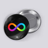 Neurodiversity Rainbow Infinity Autism Button