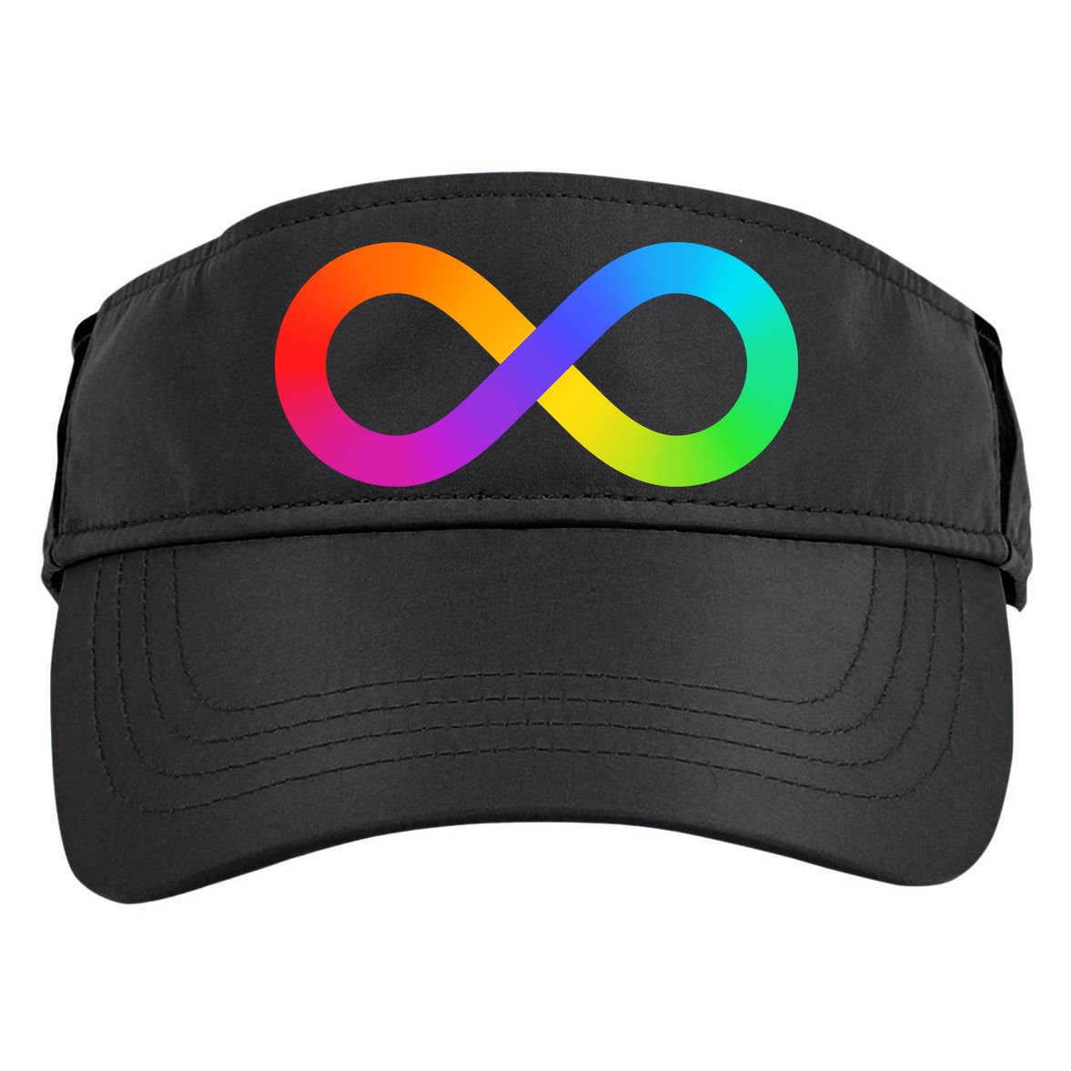 Neurodiversity Rainbow Infinity Autism Adult Drive Performance Visor