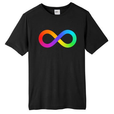 Neurodiversity Rainbow Infinity Autism Tall Fusion ChromaSoft Performance T-Shirt