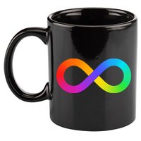 Neurodiversity Rainbow Infinity Autism 11oz C Handle Ceramic Mug
