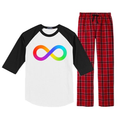 Neurodiversity Rainbow Infinity Autism Raglan Sleeve Pajama Set