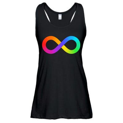 Neurodiversity Rainbow Infinity Autism Ladies Essential Flowy Tank