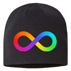 Neurodiversity Rainbow Infinity Autism Sustainable Beanie