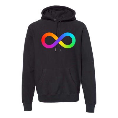 Neurodiversity Rainbow Infinity Autism Premium Hoodie