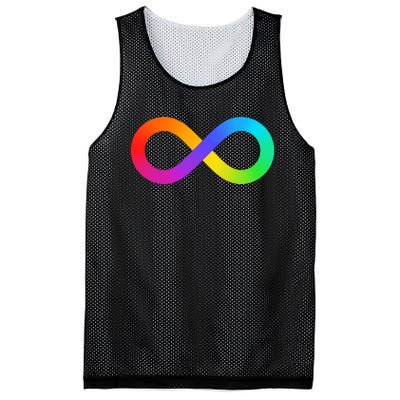 Neurodiversity Rainbow Infinity Autism Mesh Reversible Basketball Jersey Tank