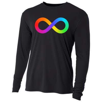 Neurodiversity Rainbow Infinity Autism Cooling Performance Long Sleeve Crew