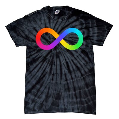 Neurodiversity Rainbow Infinity Autism Tie-Dye T-Shirt