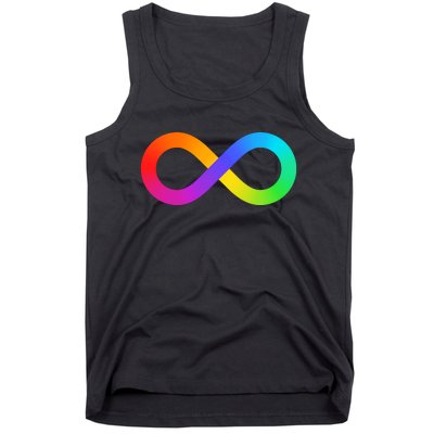 Neurodiversity Rainbow Infinity Autism Tank Top