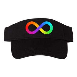 Neurodiversity Rainbow Infinity Autism Valucap Bio-Washed Visor