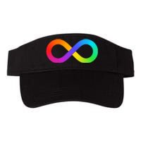 Neurodiversity Rainbow Infinity Autism Valucap Bio-Washed Visor