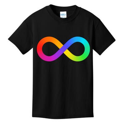 Neurodiversity Rainbow Infinity Autism Kids T-Shirt