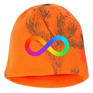 Neurodiversity Rainbow Infinity Autism Kati - Camo Knit Beanie