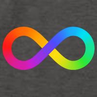 Neurodiversity Rainbow Infinity Autism Vector Backpack