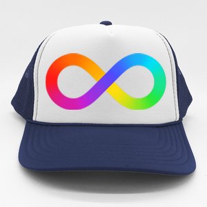 Neurodiversity Rainbow Infinity Autism Trucker Hat