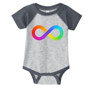 Neurodiversity Rainbow Infinity Autism Infant Baby Jersey Bodysuit