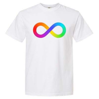 Neurodiversity Rainbow Infinity Autism Garment-Dyed Heavyweight T-Shirt