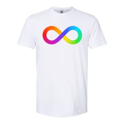 Neurodiversity Rainbow Infinity Autism Softstyle CVC T-Shirt