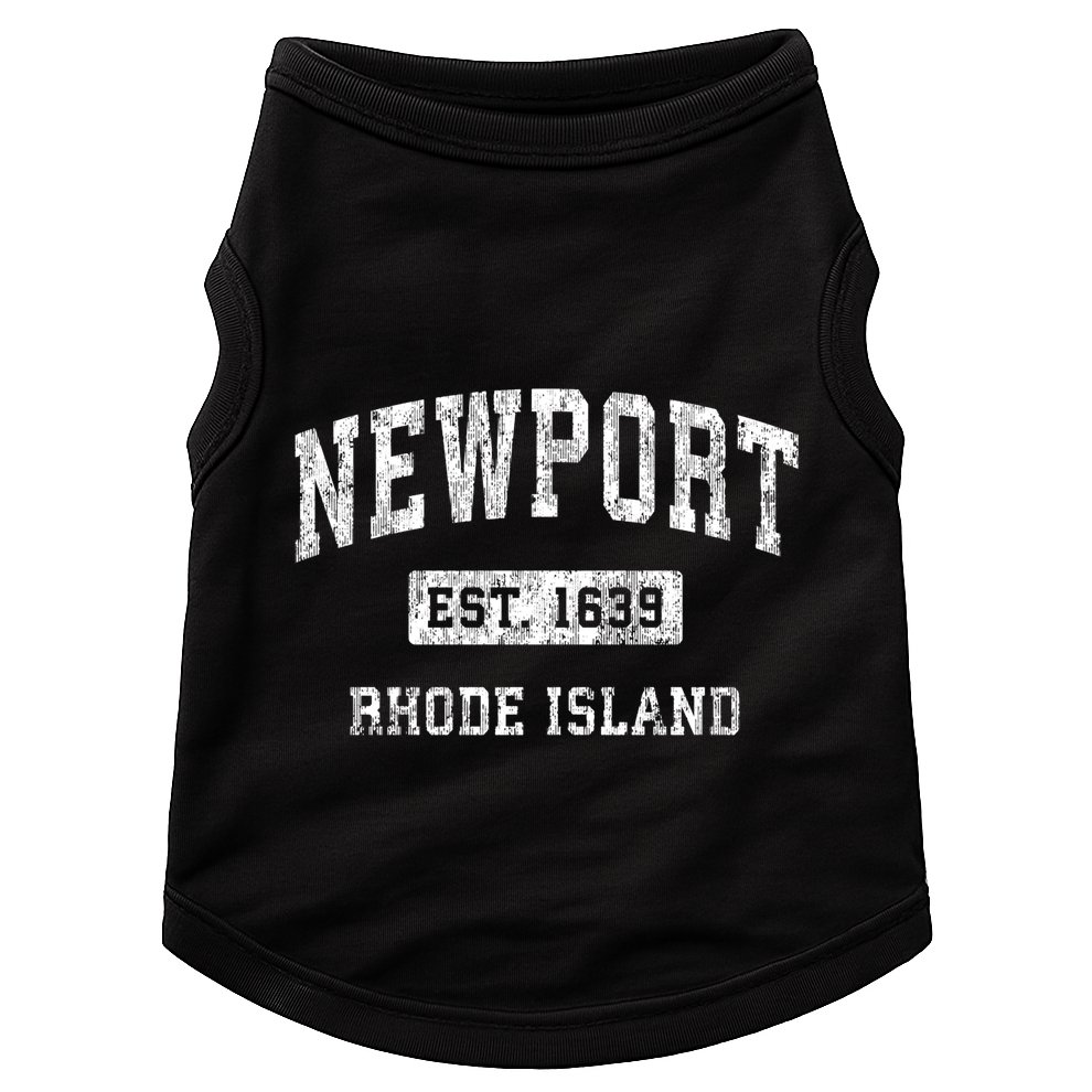 Newport Rhode Island Ri Vintage Established Sports Doggie Tank