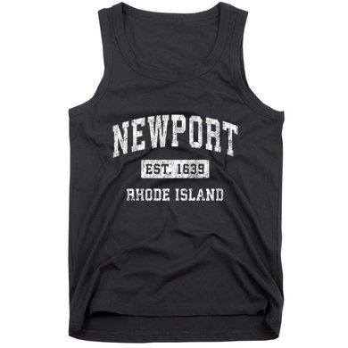 Newport Rhode Island Ri Vintage Established Sports Tank Top