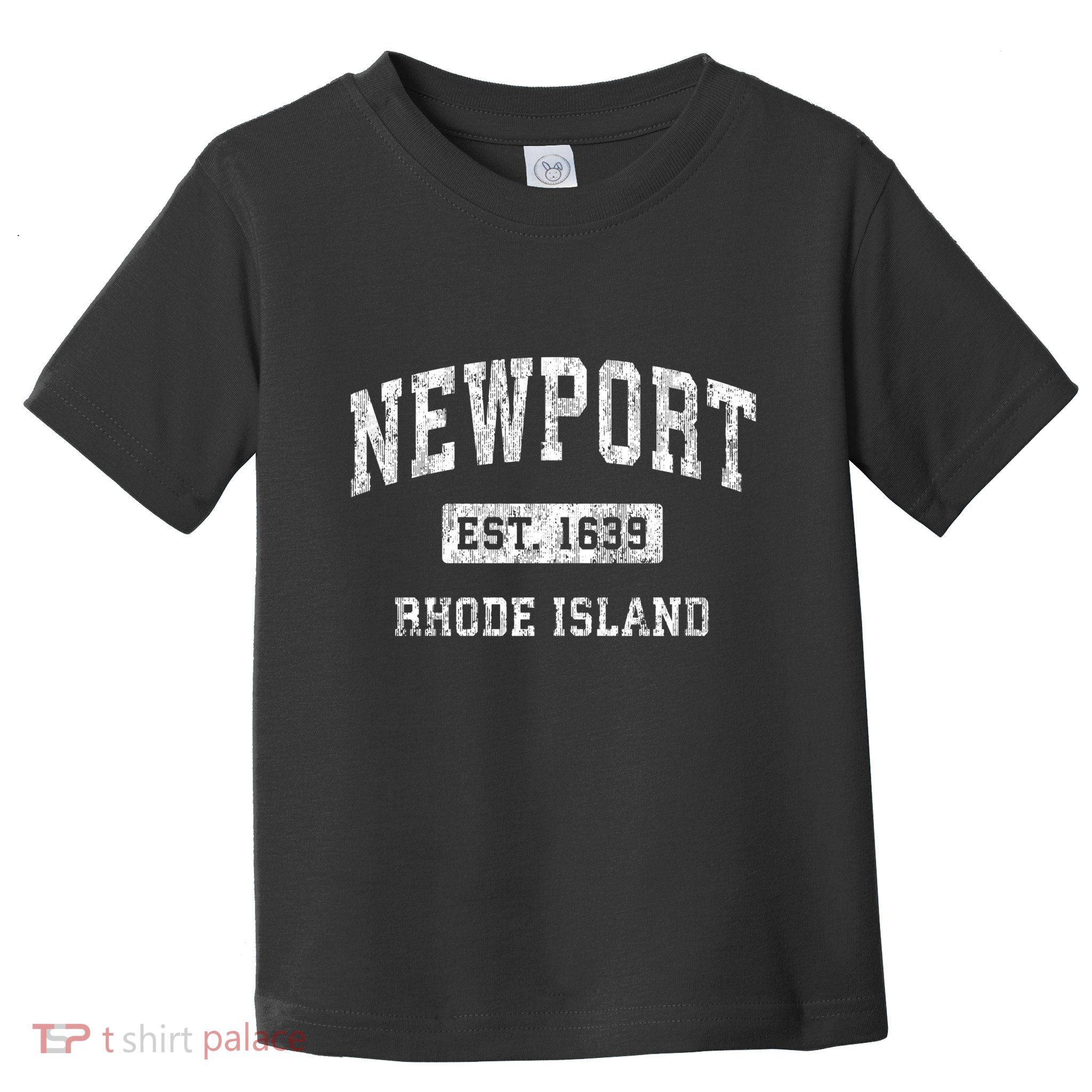 Newport Rhode Island Ri Vintage Established Sports Toddler T-Shirt