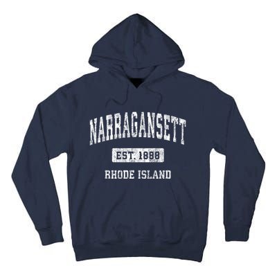 Narragansett Rhode Island Ri Vintage Established Sports Design Tall Hoodie